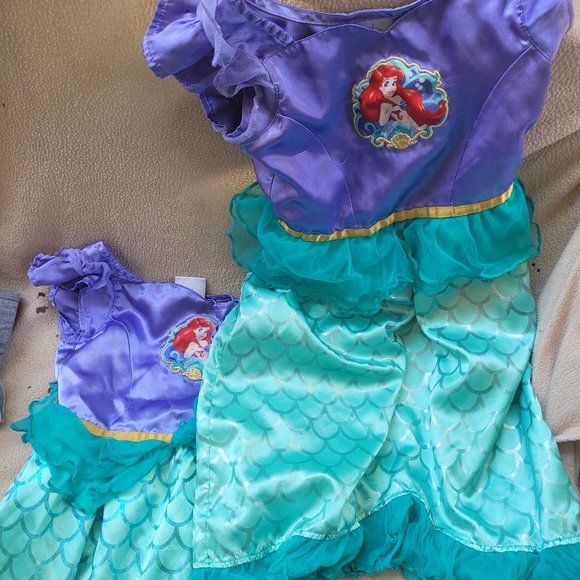 Disney Ariel dresses matching 4t - Picture 1 of 2